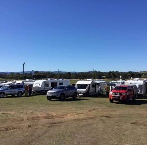 Lowood Showground cars with caravans