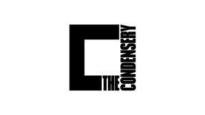 The Condensery Logo - Black writing in a square shape